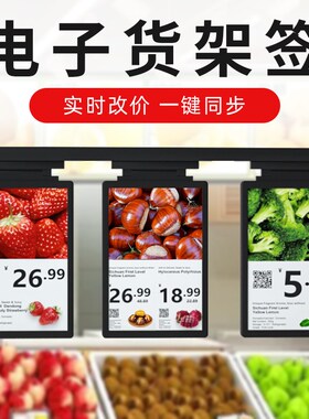10E2英寸D子价签LCD货架标签智能电子价签L.电显示屏价格牌商场超