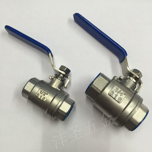 3分4 201二锈钢球阀不片式球阀406分1寸2寸阀DN15/20/25/50