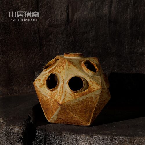 个性创意陶瓷花瓶多孔花器复古客厅餐插风摆件民宿侘寂花软装饰品