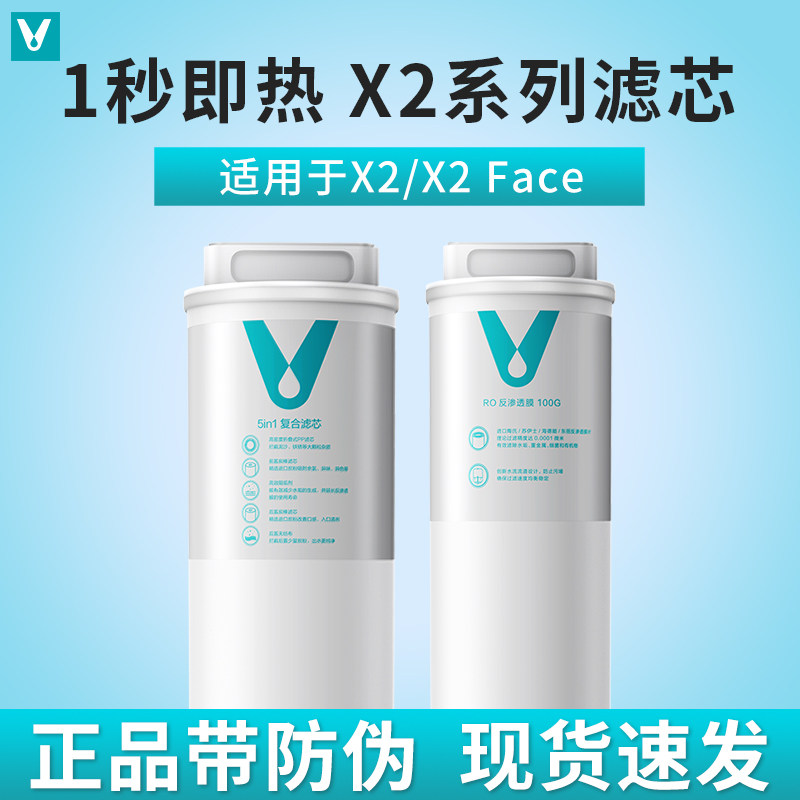 透器1秒即热净水米X2滤芯1号5合1/5in1复合滤芯2号100GRO反渗云膜