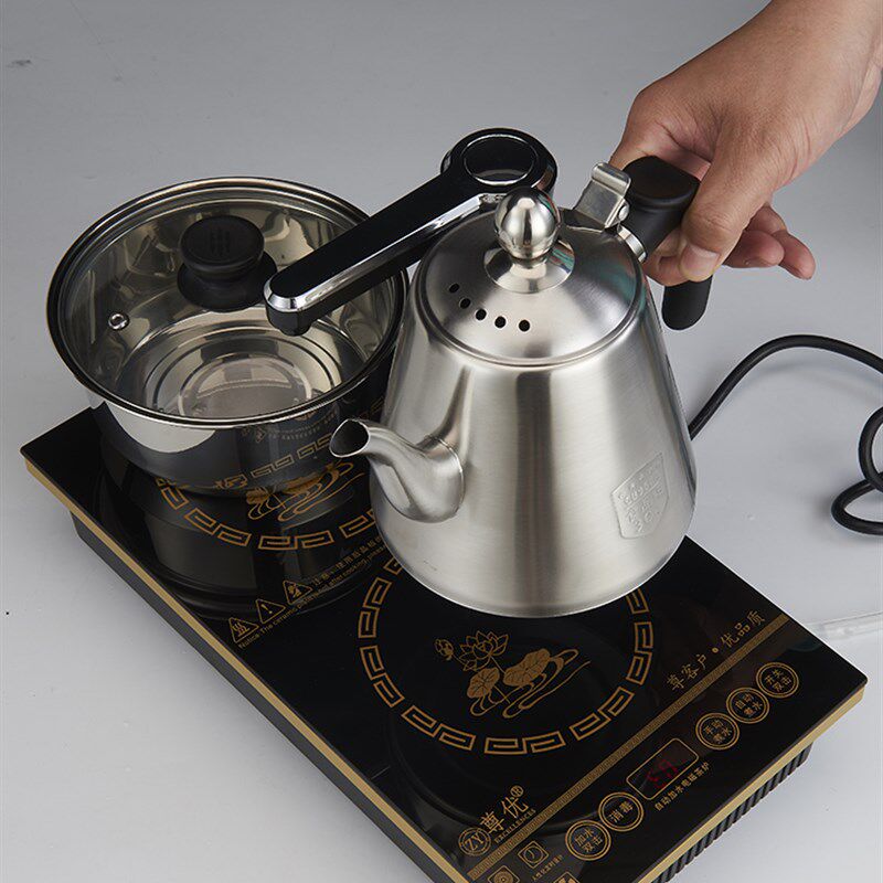 炉桌电磁茶茶炉茶具烧水水自动加水电热壶壶抽水平板嵌入式几桌台