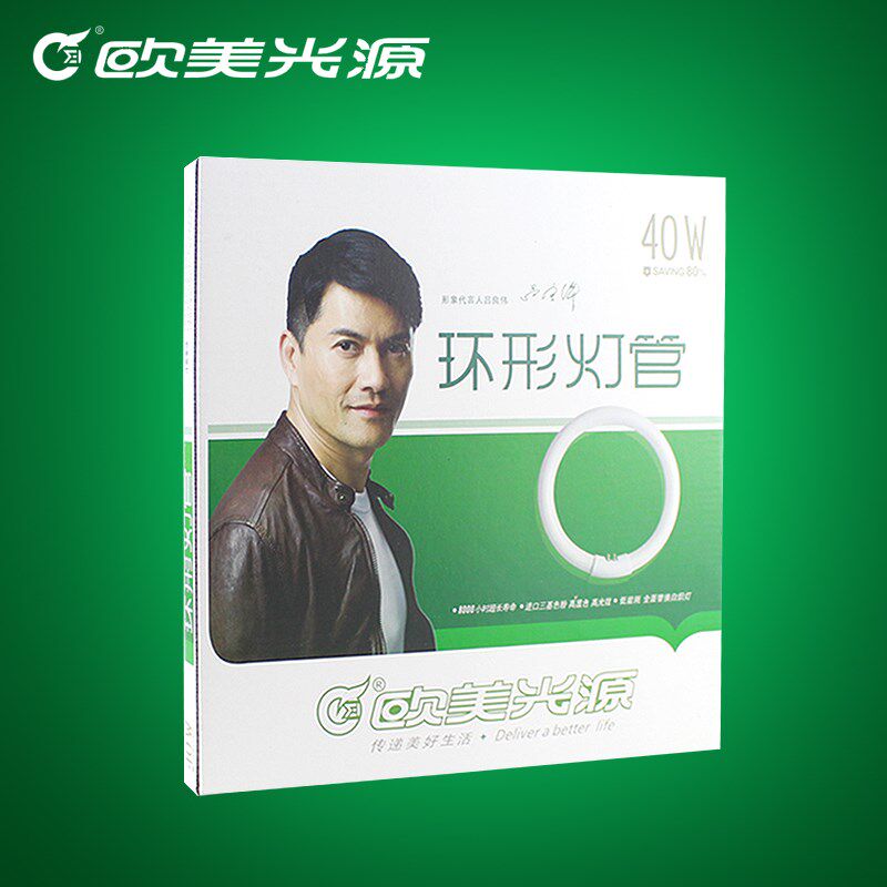 欧美光源环管T6灯管圆形荧光灯管 三基色节能灯22528W32W40WW5W