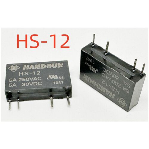 散新 4脚 5A 继电器 HS-12 HANDOUK PA1A-12V