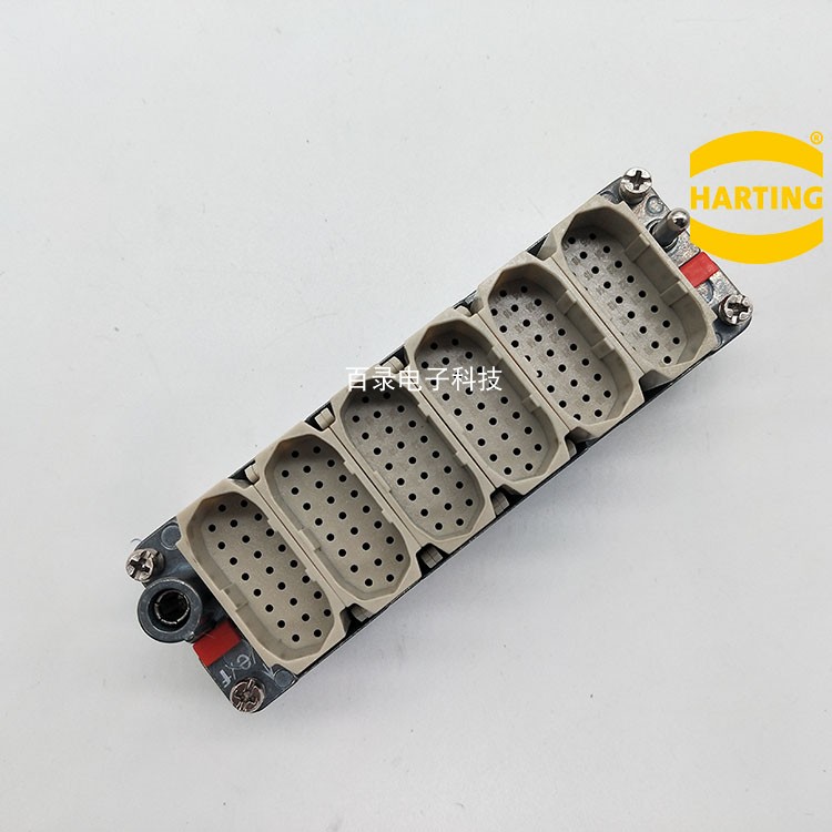HARTING 09140253001 6孔25针组合矩形重载连接器 公芯高密度模块