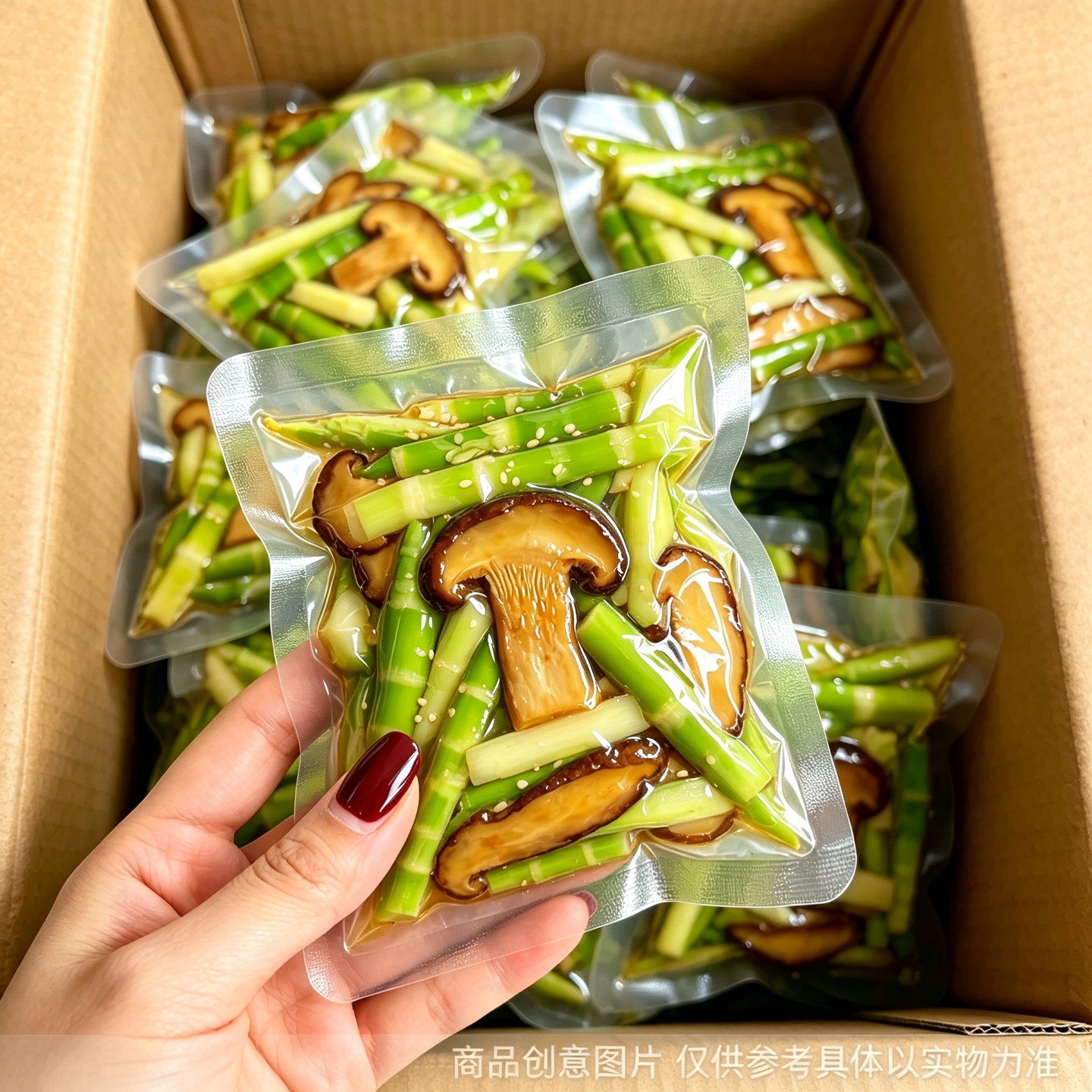 椒麻风味牛肝菌翡翠笋开胃休闲