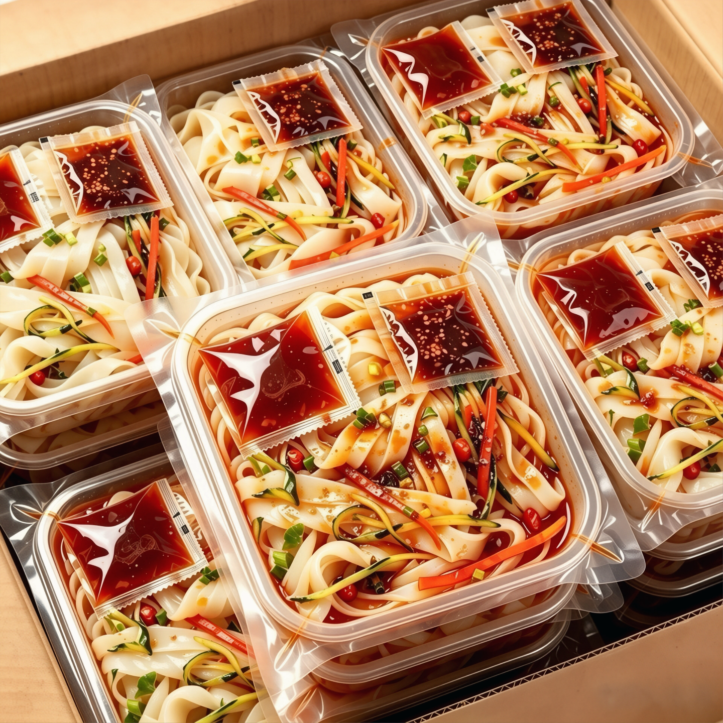 鲜凉皮麻酱红油开袋即食宿舍懒人
