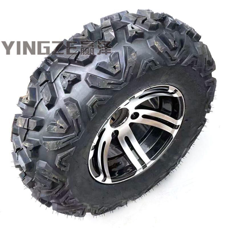 改装四轮沙滩车卡丁车摩托车前25X8-12 25X10-12寸A字轮胎铝轮毂