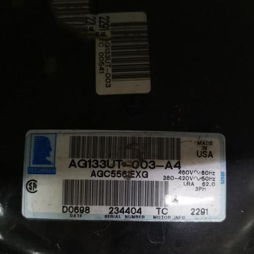 AG5561F AG133UT-003-A4 美国泰康5HP匹活塞压缩机 AGC5561EXG