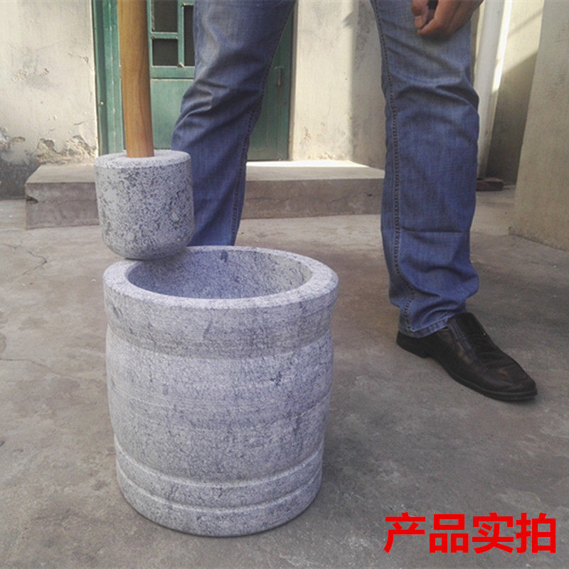 青石蒜锤子石臼捣锤捣碎器捣辣椒锤捣蒜器石棒捣药杵研磨木棒石锤
