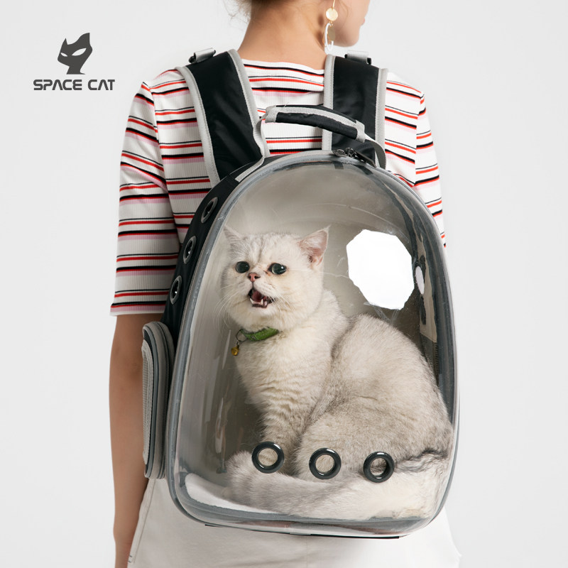 太空喵透明猫包猫背包舱狗狗宠物外出便携猫袋猫咪书包携带猫笼子