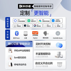 【补贴15%】科创者梦幻帘电动窗帘轨道智能全自动小电机开合百叶