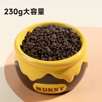 派派猫大口径猫碗陶瓷保护颈椎斜口高脚喝水碗狗食盆宠物猫咪粮碗