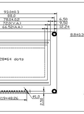 ST7920控制器 12864液晶模块 中文字库显示屏 串口液晶屏 低功耗