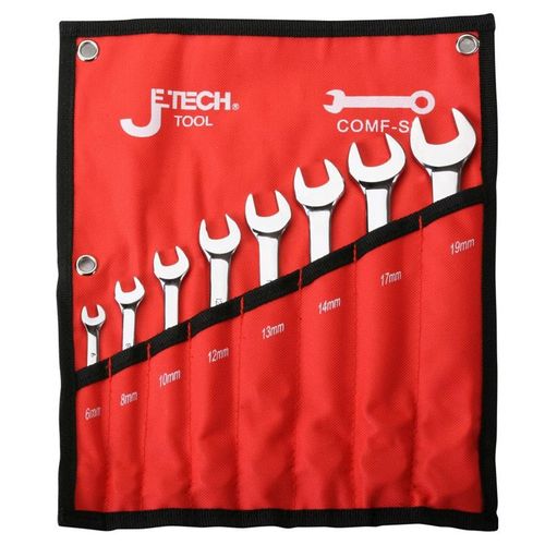 JETECH捷科工具8件11件15件24件镜抛两用扳手套装COMF-S8 S11 S15