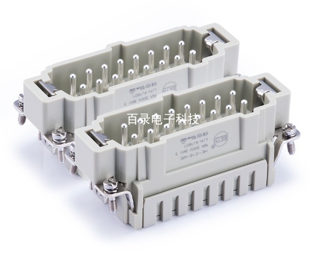 唯恩WAIN矩形重载连接器 HE-032-MS 32针/芯公头 HARTING航空插头