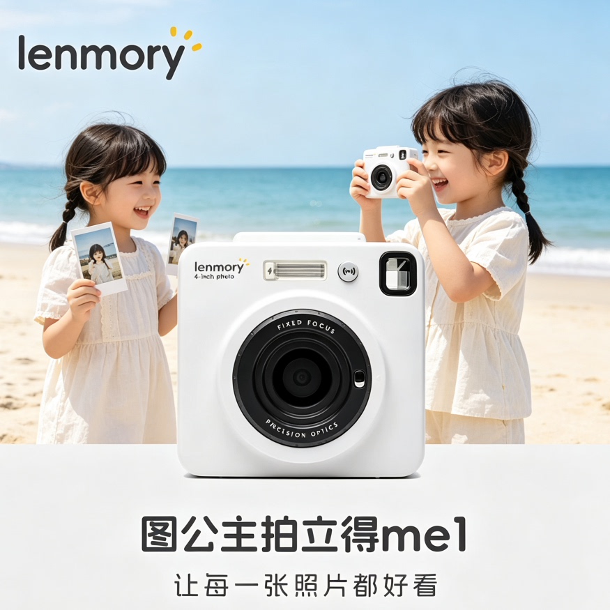 lenmory智能拍立得奶油白相机
