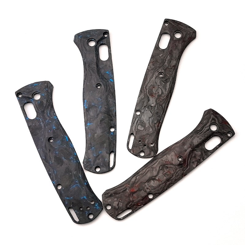 贴片蝴蝶535刀柄碳纤维 蝴蝶折叠刀配件DIY Bugout 535贴片手柄