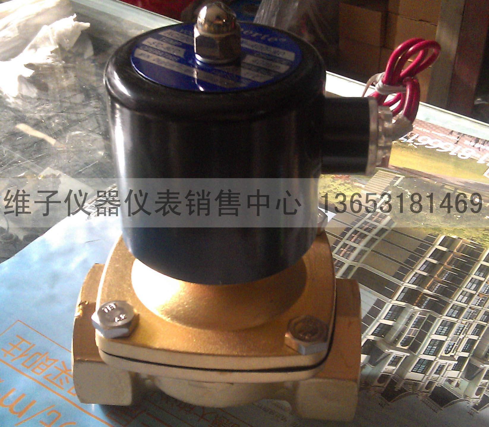 余姚电磁阀2W-400-40纯铜水阀 常闭式AC220V