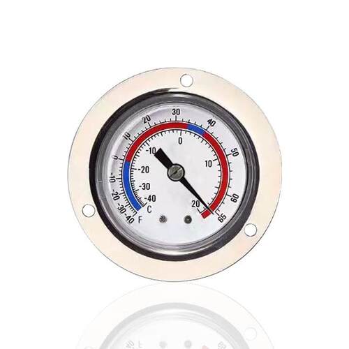 冰箱冰柜温度计毛细管Z温度表轴向带边带三孔WY-前50T-40~20°C