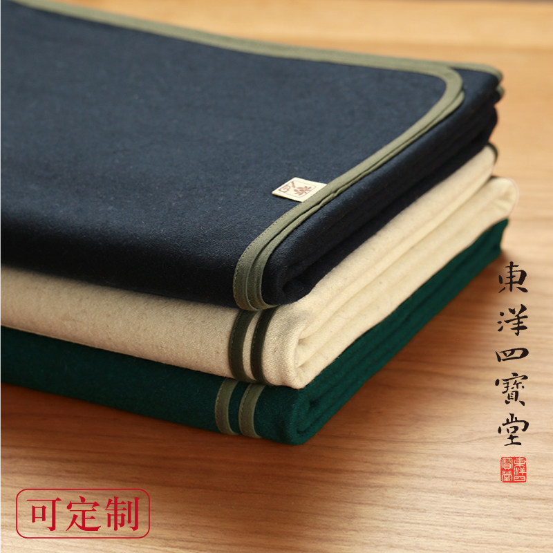 包毡羊毛毛毡垫书画毡垫学毛毛边布书法毛毡写生笔字垫的毛毡垫子