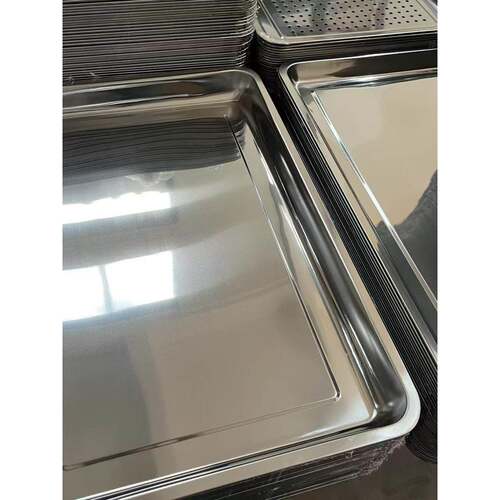不锈钢方盘加厚商用蒸饭盘摆摊烧烤盘深盘餐用托盘餐盘凉皮盘菜盘