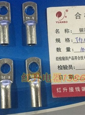 接G16-8/100只/接 国标 船用J线端子/铜包线鼻/铜鼻子/DTGY