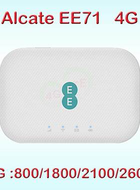阿尔卡特alcatel4G随身wifi路器E71由0E0M速度支持SIM卡插ee70