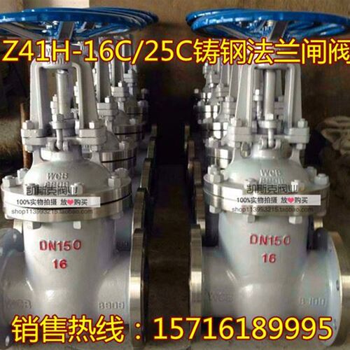 Z41H-16C/64C铸钢法兰闸阀 蒸汽管道闸阀DN15 50 100 150 200 300