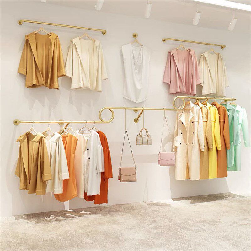 铁艺服装店展示架上墙壁挂式童装店展示架试衣间女装货架挂衣架