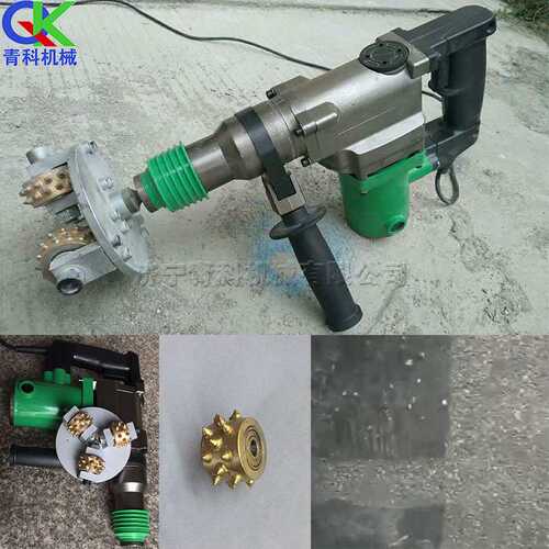 电动手持式凿毛机 Ground Chisel Machine 小型混凝土地面拉毛机