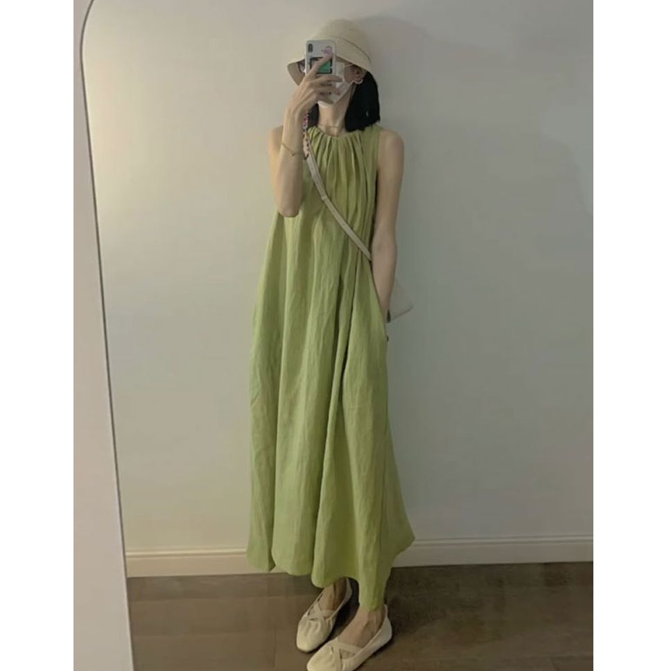 孕妇纯棉连衣裙时尚2026新款薄款背心裙夏款潮流小个子夏季裙子女
