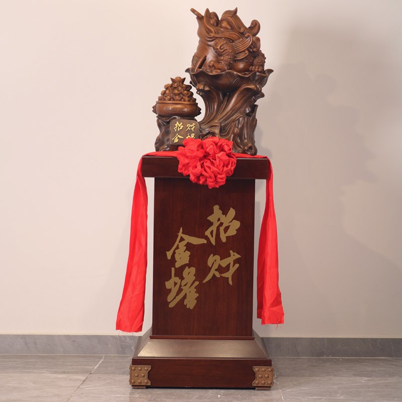落地金蟾摆件公司店铺开r业乔迁送礼酒店大厅工艺品摆件落地装饰