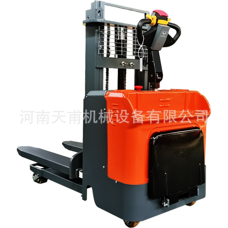 堆高车电动叉车半电动液压1.5吨站架堆I垛车升降搬运2吨升高装卸