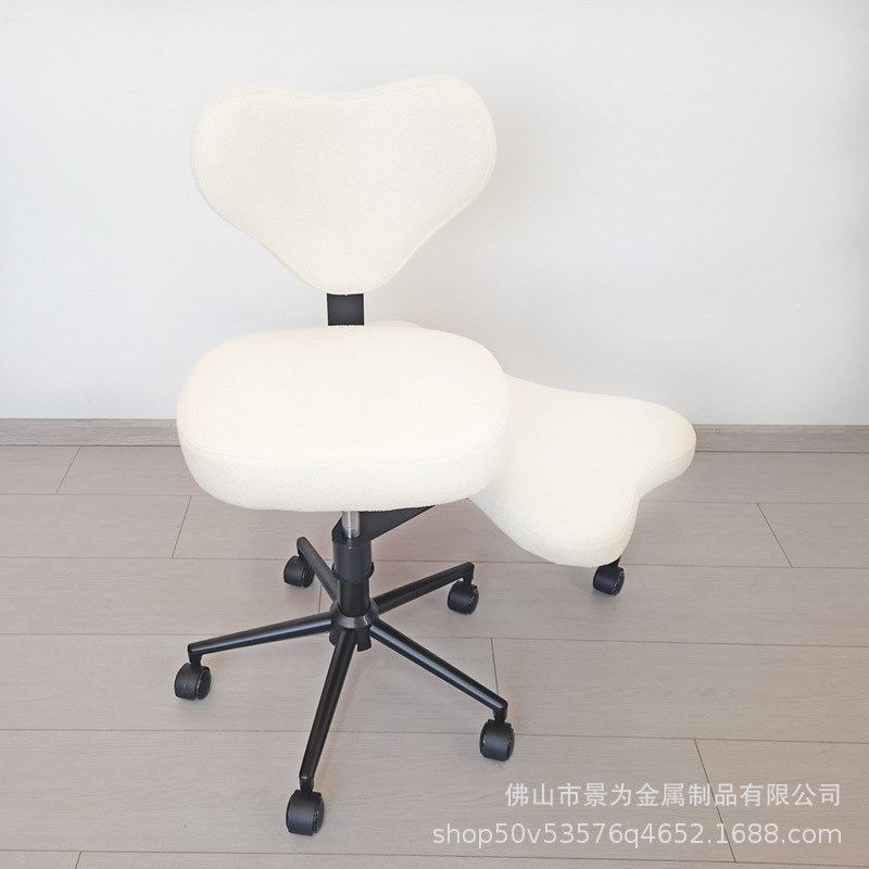 羊糕绒冥想椅坐没坐p相盘腿猴凳懒人办公跪坐瑜伽带靠背凳子