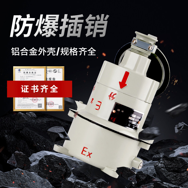 AC-15防爆插销插座插头220v380V直插式15A 30a铸铝合金外壳ac-30