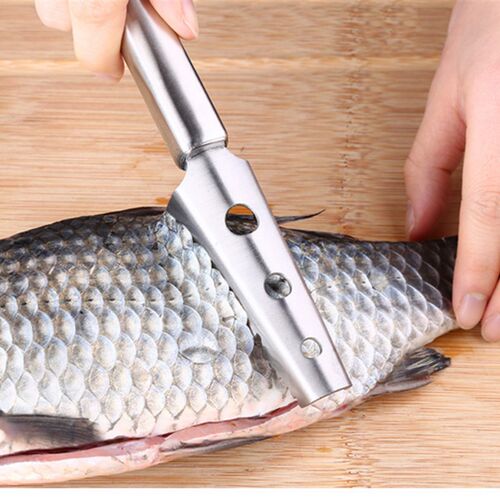 鱼鳞刀鱼鳞刨杀鱼器去鳞器刮鳞器刮鱼鳞器不锈钢去鱼鳞工具鱼刷机