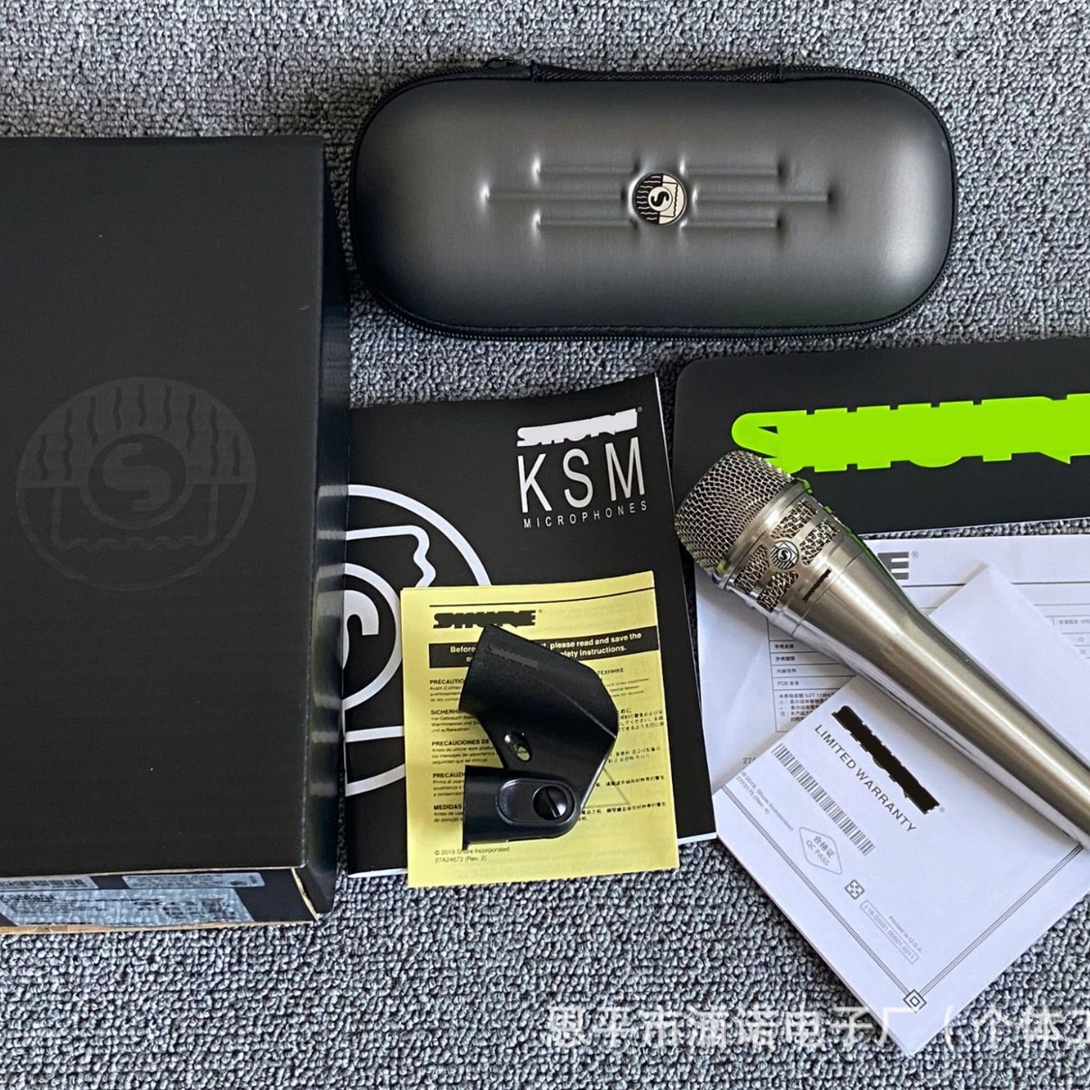 人声KSM8镍色有线麦克风直播卡拉OK演出专业话筒直播专用麦克风