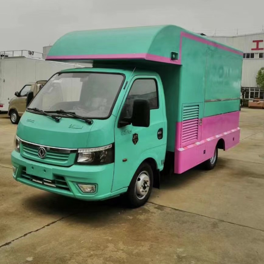 东风途逸小型售货奶茶车 户外流动快餐汽车 湖南臭豆腐炸串摆摊车