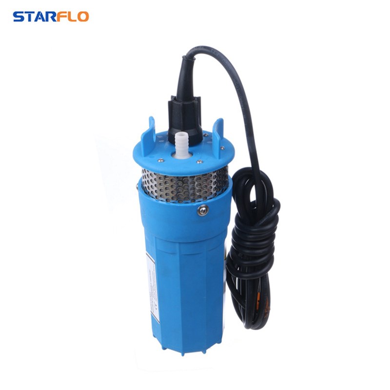 太阳能潜水泵高扬程直流12V24V深井水泵M小型电瓶户外河道抽取水