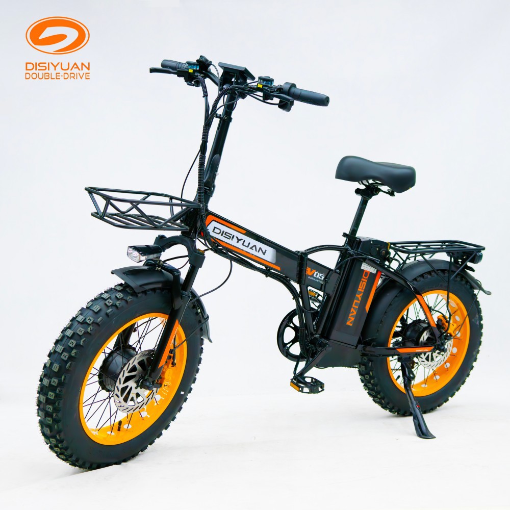 20寸48V000W1电动自行车助力车锂电哈雷油刹出口外贸载重王外贸雪