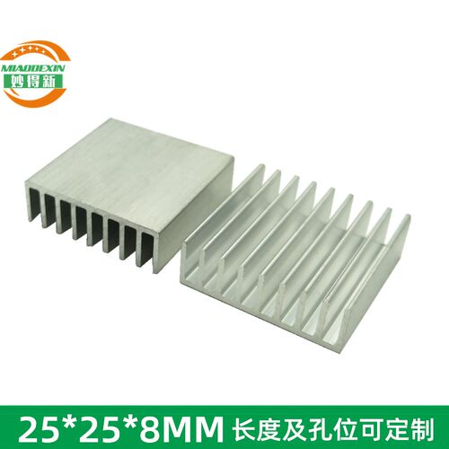 降温散热块 E型梳子型散热片 纯铝散热器 导热铝块 宽25 高8 长25