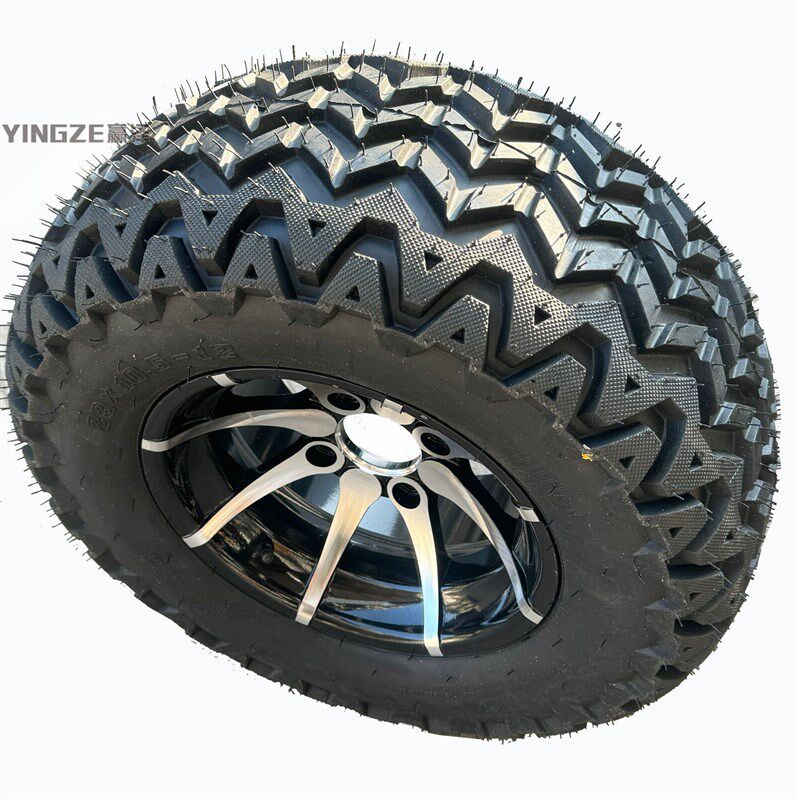 自制四轮电动摩托卡丁车沙滩车23X10.5-12寸真空轮胎铝轮毂公路