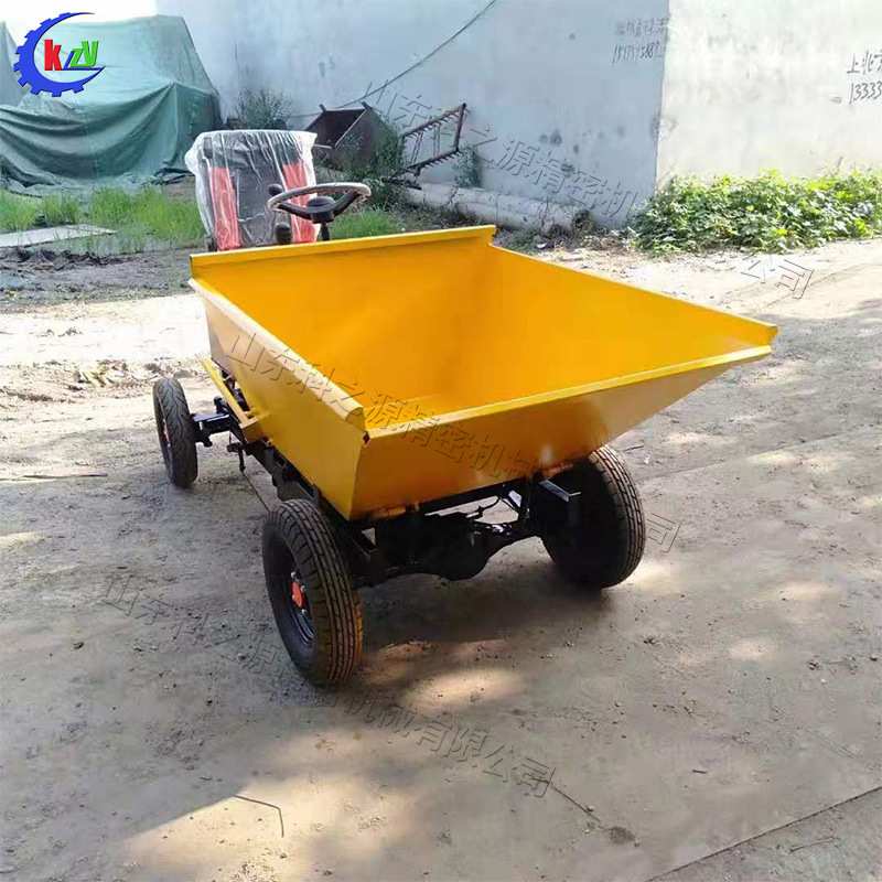 四轮座驾式电动拉灰车 混凝土砂浆运输小推车 建筑工程装卸车