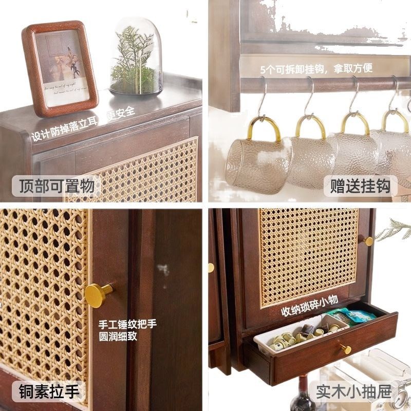 北欧实木吊柜客厅墙o上置物架壁挂式杯架厨房墙壁储物柜桌面收纳