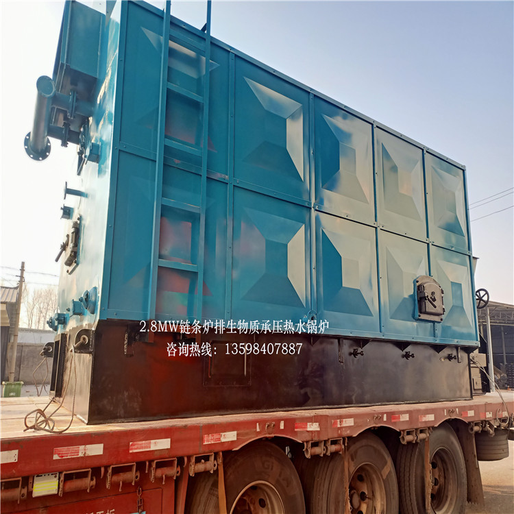 CDZL纵置链条炉排热水锅炉2.8MW