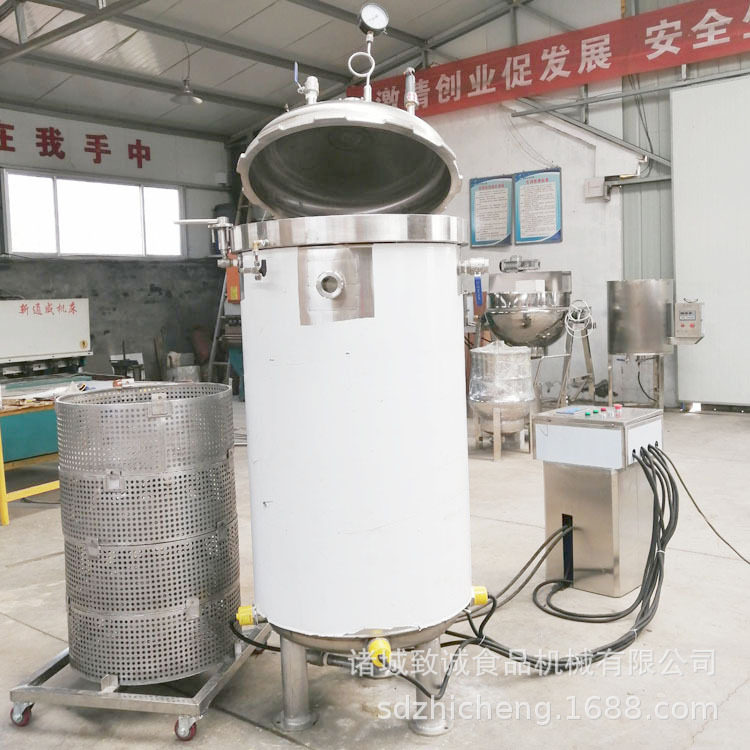 液压自动开盖高温蒸煮罐 粽子高温高压蒸煮锅 年糕饼蒸煮锅