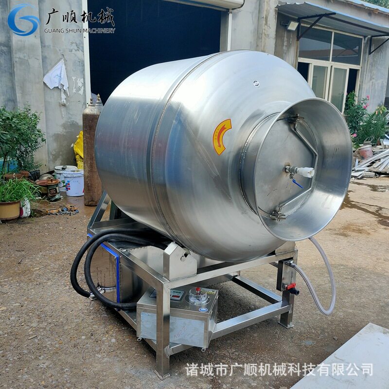 不锈钢材质真空滚揉机  卤牛肉真空滚揉罐 调理品腌制滚揉腌肉机
