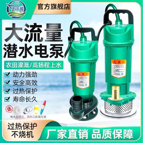 德国进口家用潜水泵220V高扬程农用抽水机清水污水泵小型灌溉泵抽