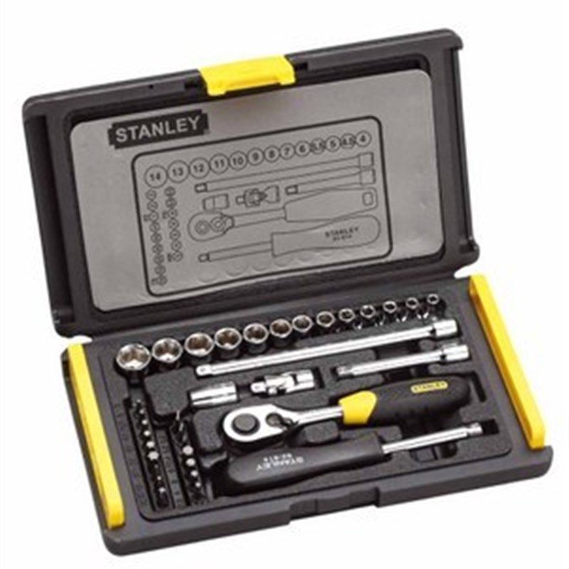 美国STANLEY史丹利工具组套 35件套6.3mm套筒扳手套装 94-691-22