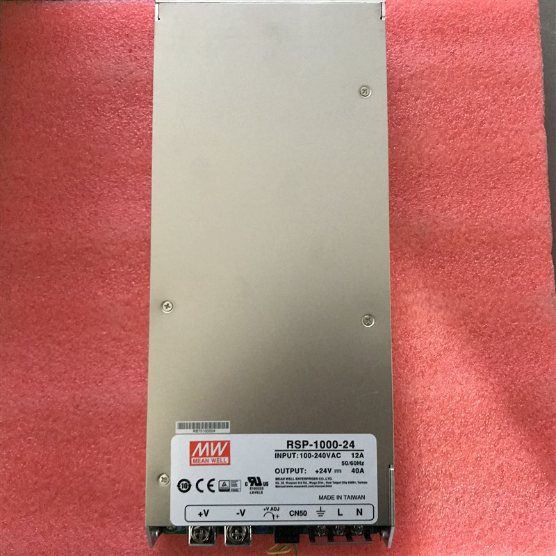 台湾明纬PFC可调电压可并联电源 RSP-1000-24  1000W 24V40A 全新